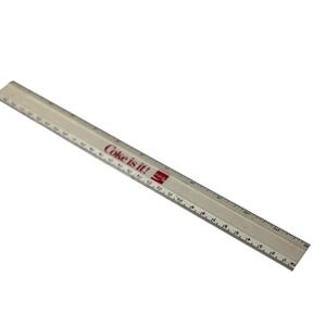 Vintage Coca-Cola Ruler Coke Is It 12 Inch Metric Plastic Soda Memorabilia Retro
